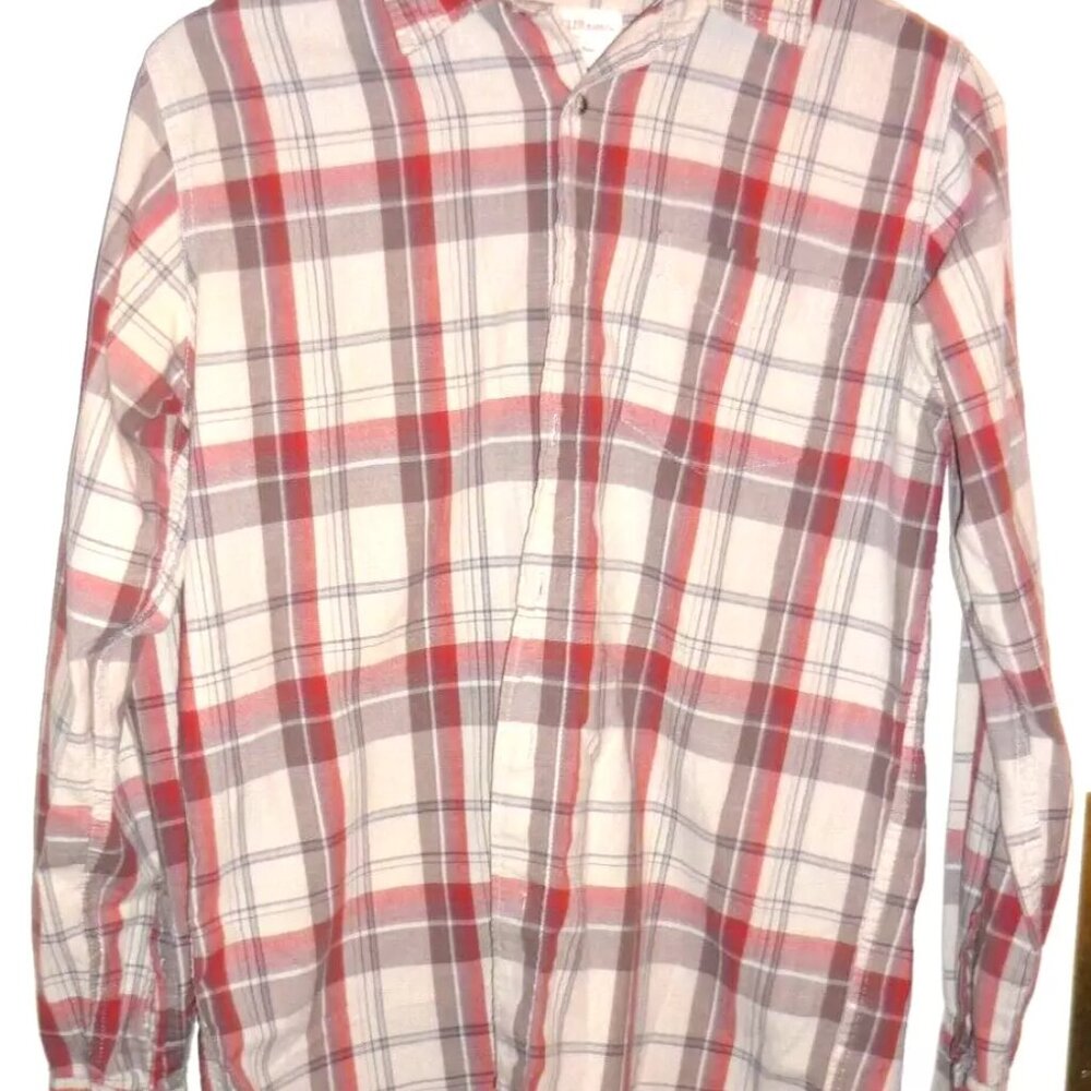 Men's Wrangle 100% cotton plaid long sleeve shirt small